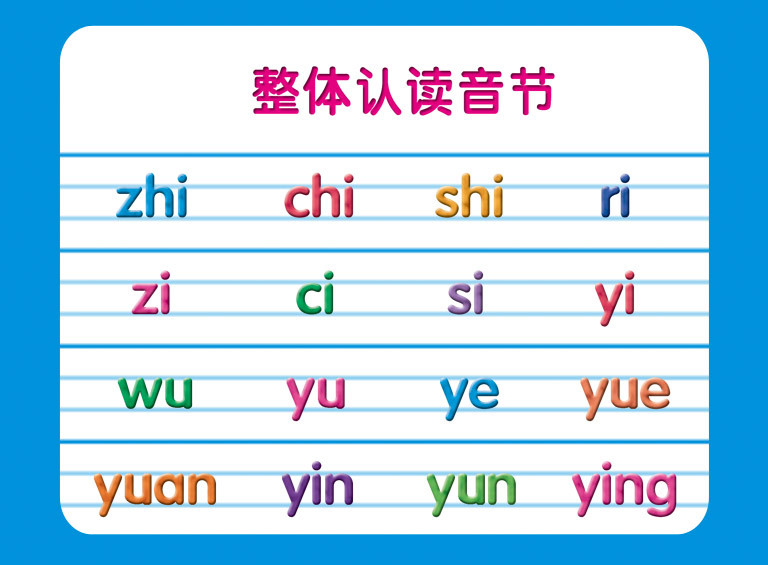 整体认读音节_汉语拼音整体认读音节表